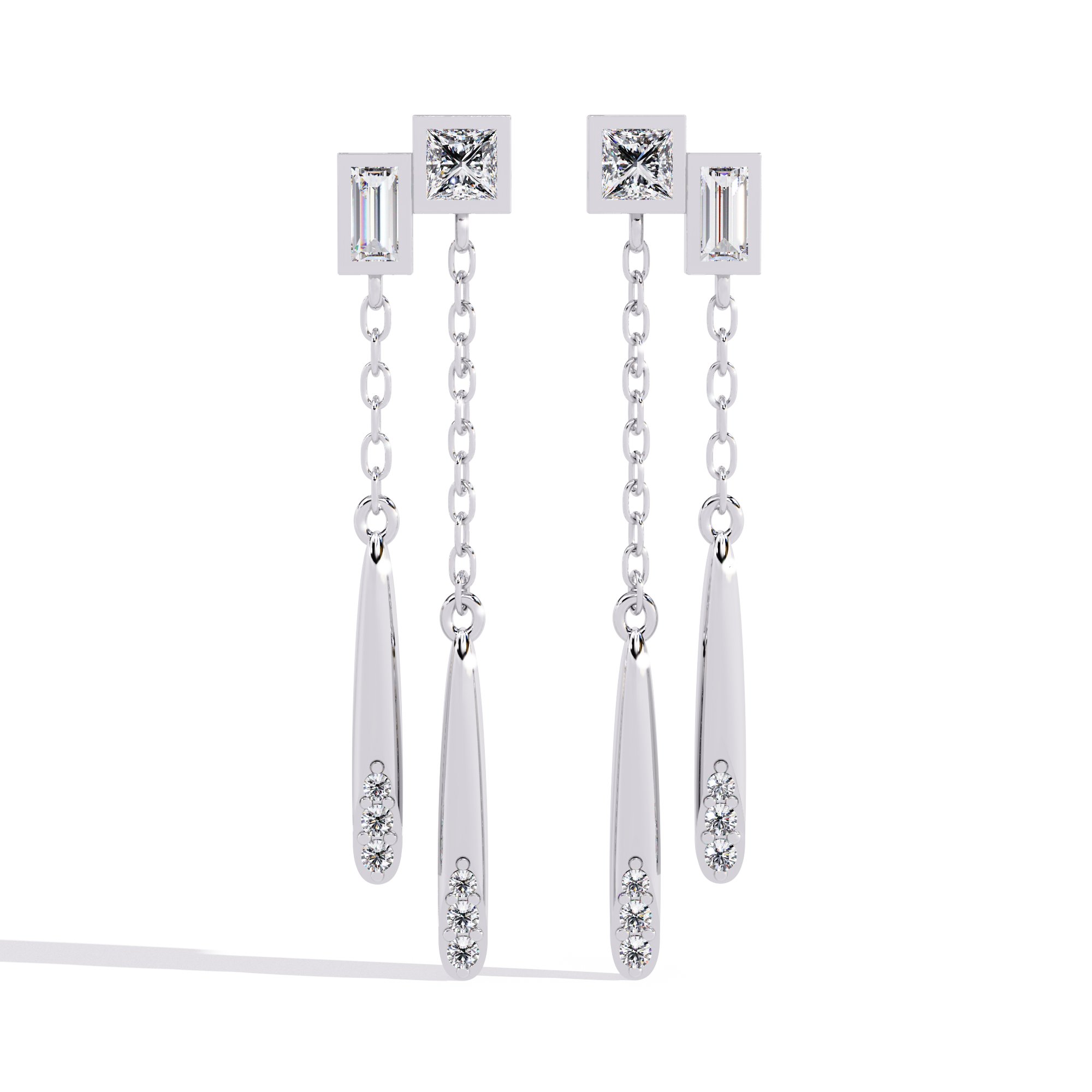 0.66ct Natural Diamond Earrings | Solitairekart